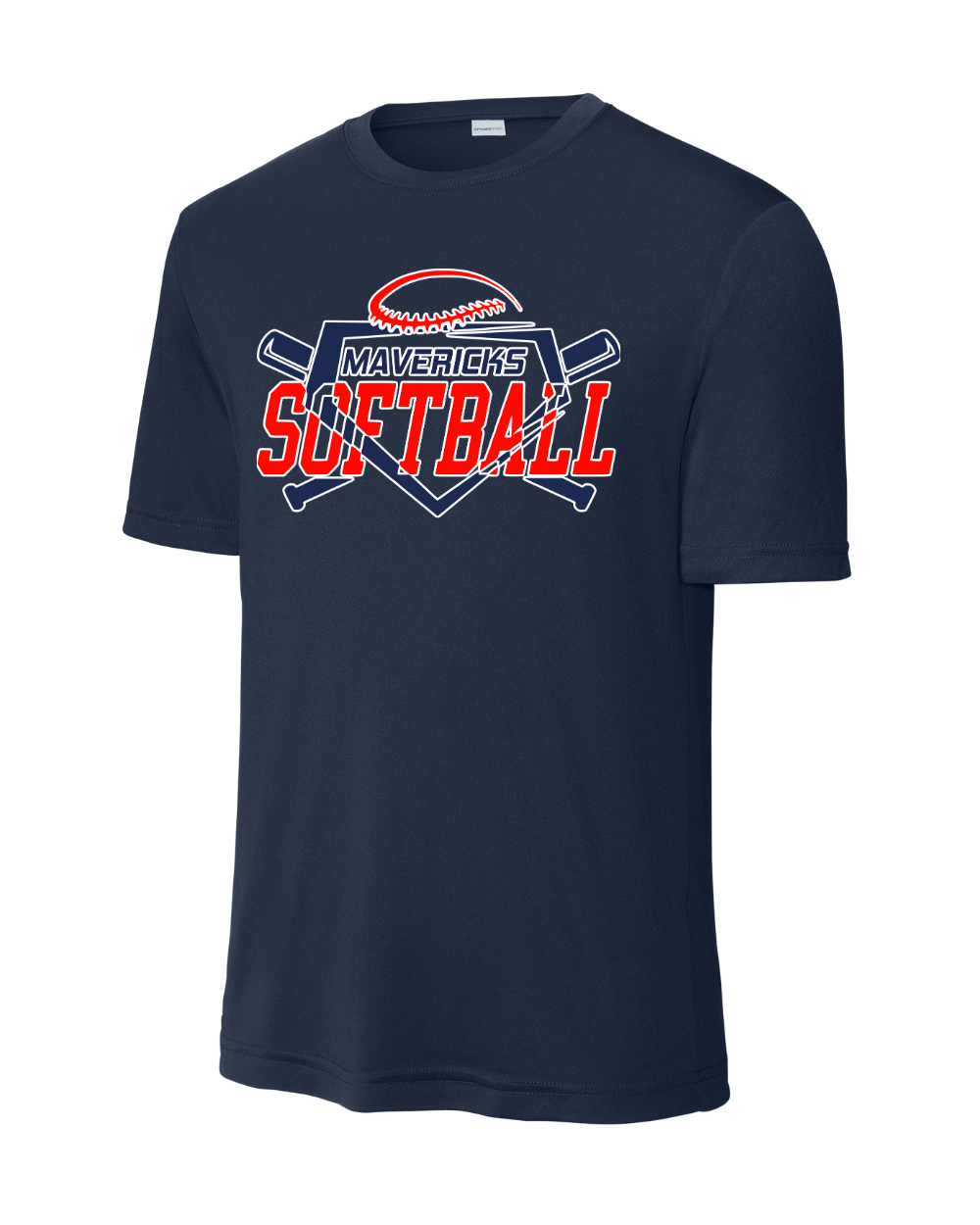 Manvel Softball- Mavericks Softball Short Sleeve Performance Tee