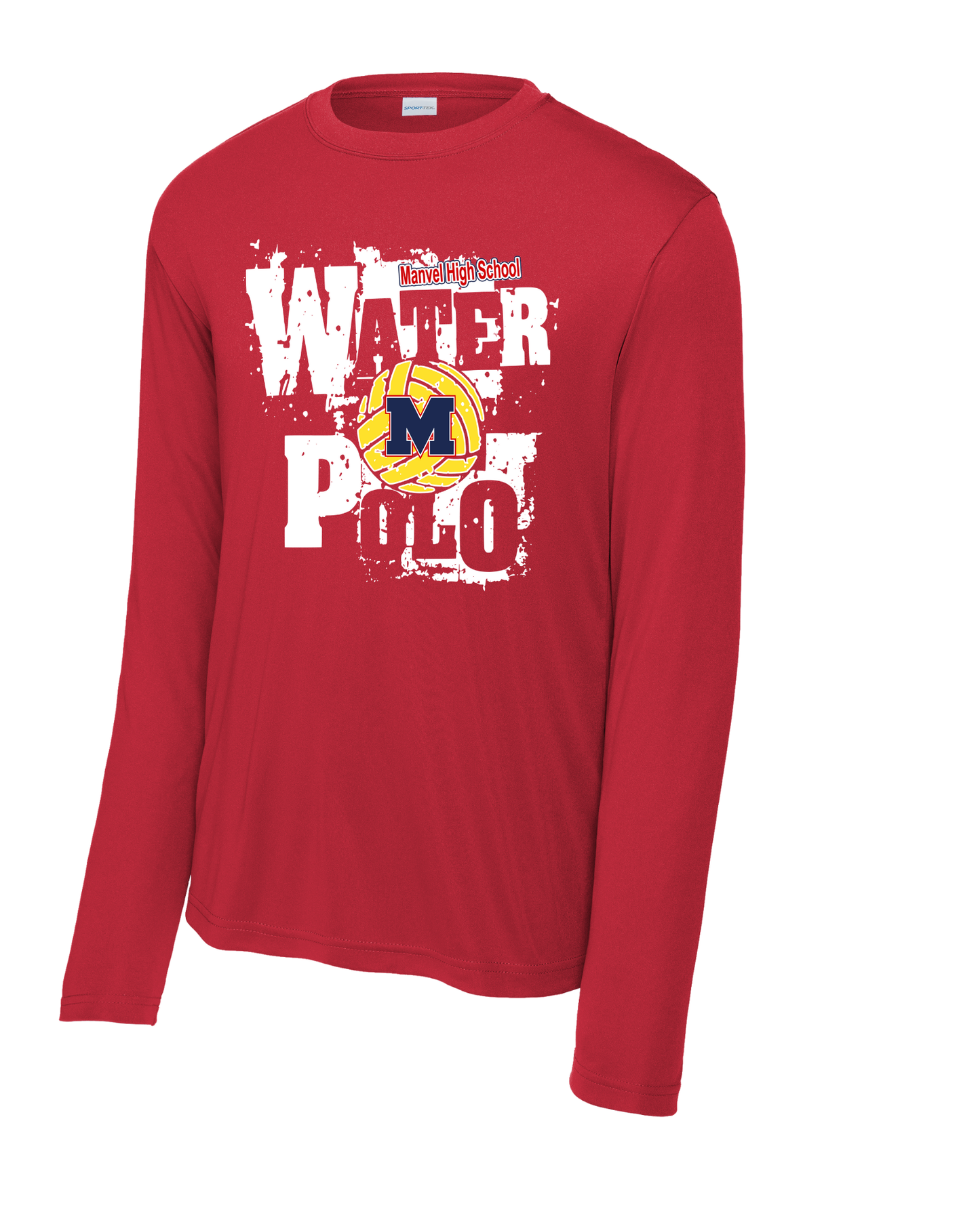 Manvel Water Polo- Manvel Water Polo Long Sleeve Performance Tee