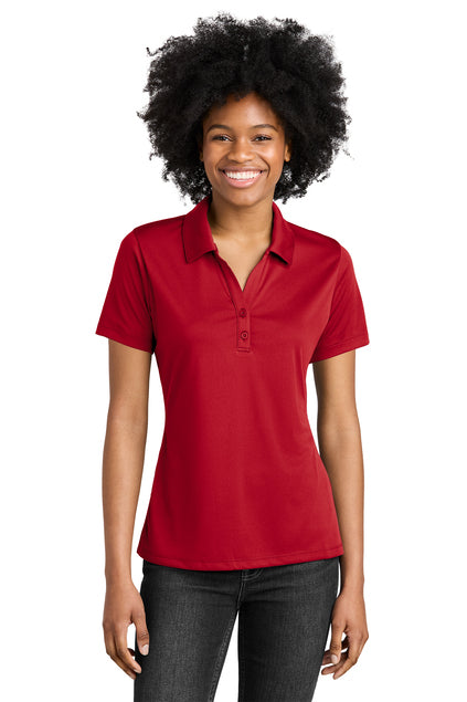 Manvel Booster Club- Ladies Performance Polo Shirt- Red
