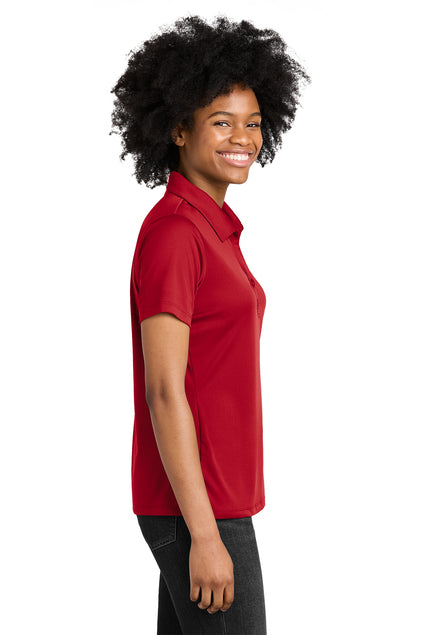 Manvel Booster Club- Ladies Performance Polo Shirt- Iron Grey