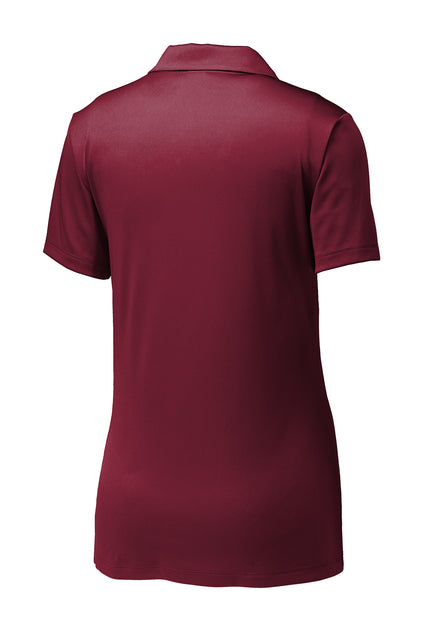 Heights Volleyball- Heights VB Ladies Performance Polo-Maroon
