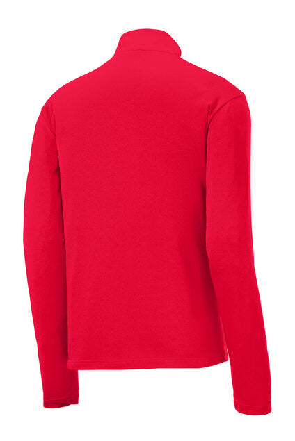 Dawson Football- Dawson Embroidered 1/4 Zip Performance Pullover- Red
