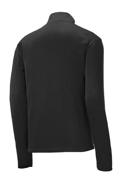Texas Storm- Embroidered Quarter Zip Performance Pullover-Black