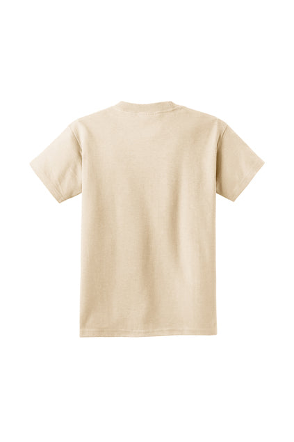 League City 49ers- Niners Bows & Football Youth Cotton Tee- Natural
