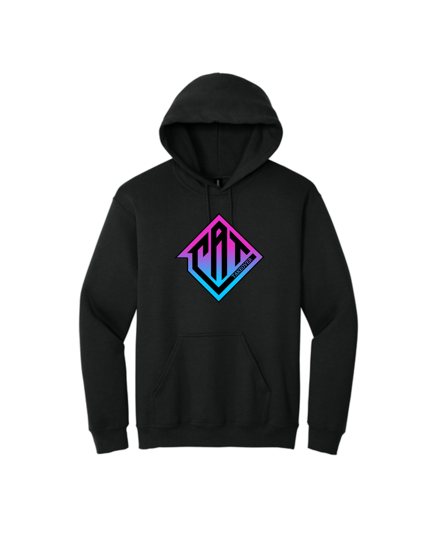 CAT Takeover- Cotton Heavy Blend Hoodie- Blue/ Pink CAT Ombre Logo