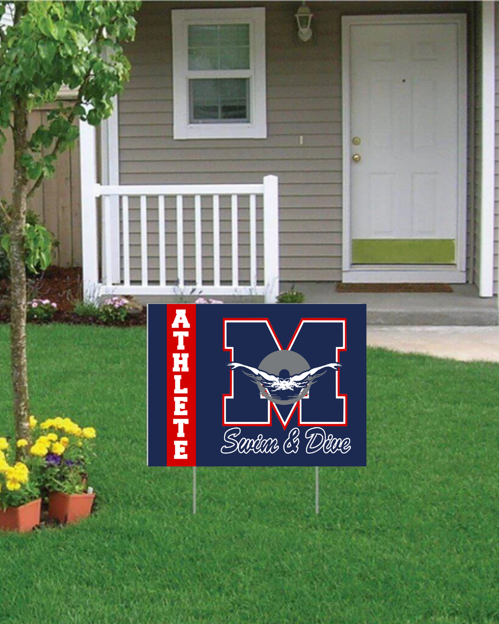 Manvel Swim and Dive Yard Sign 2025
