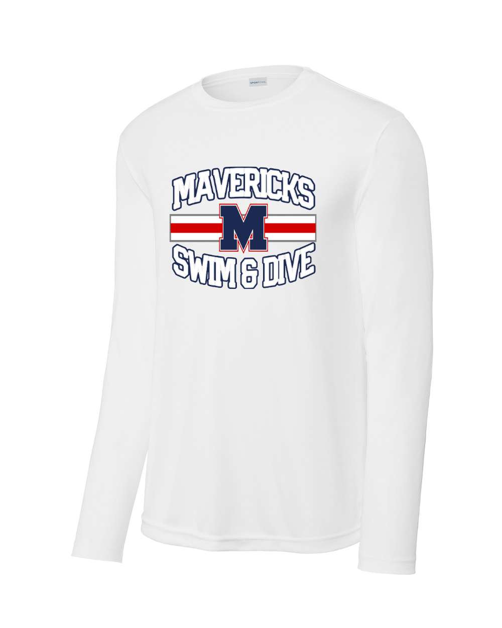 Manvel Swim & Dive- Mavericks Swim Long Sleeve Performance Tee