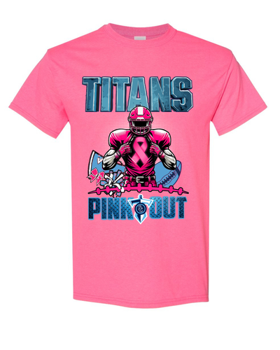 Shadow Creek Titans-Titans Pink Out Cotton Blend Tee