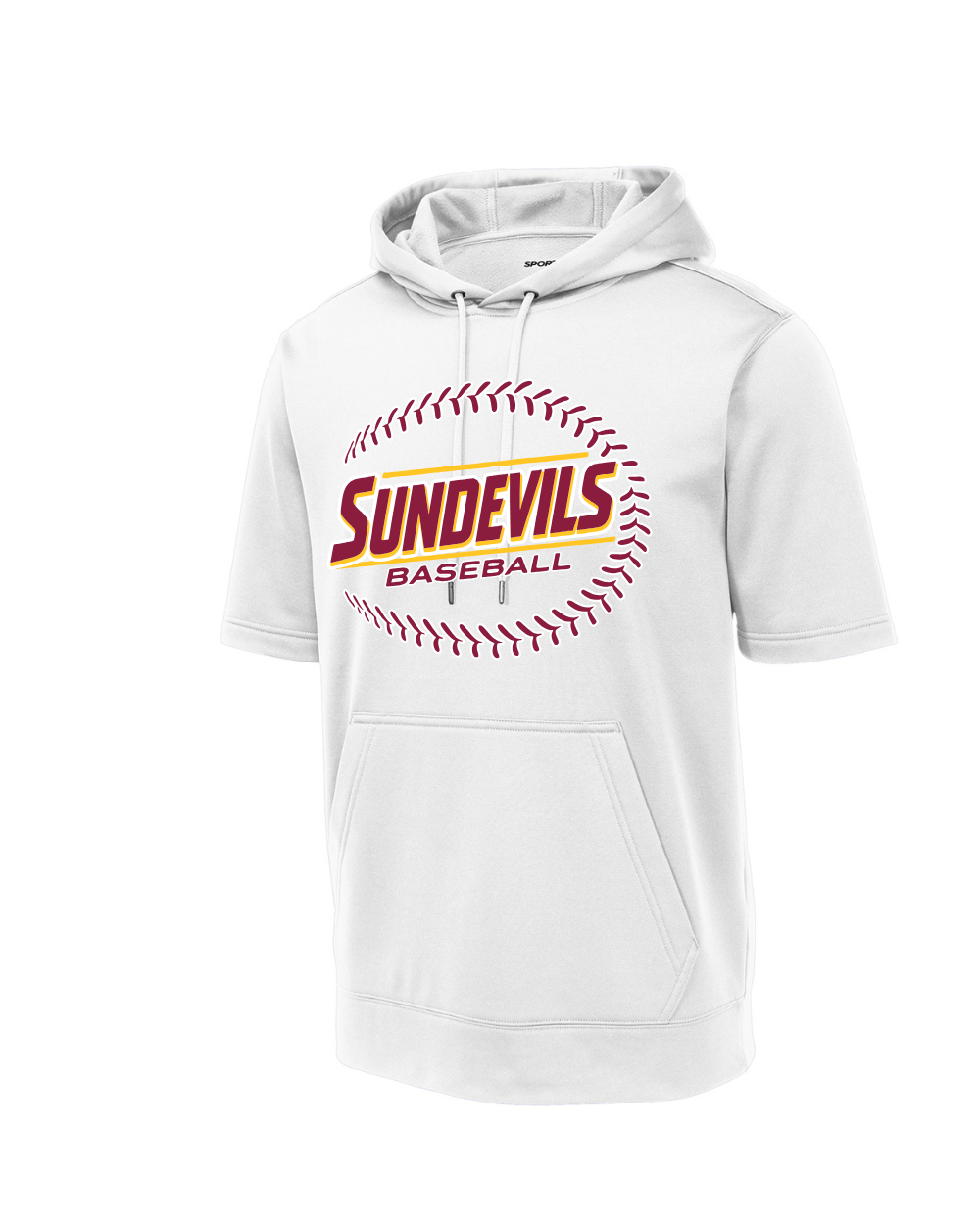 GC Sun Devils Baseball-Sundevils Baseball Short Sleeve Performance Hoodie