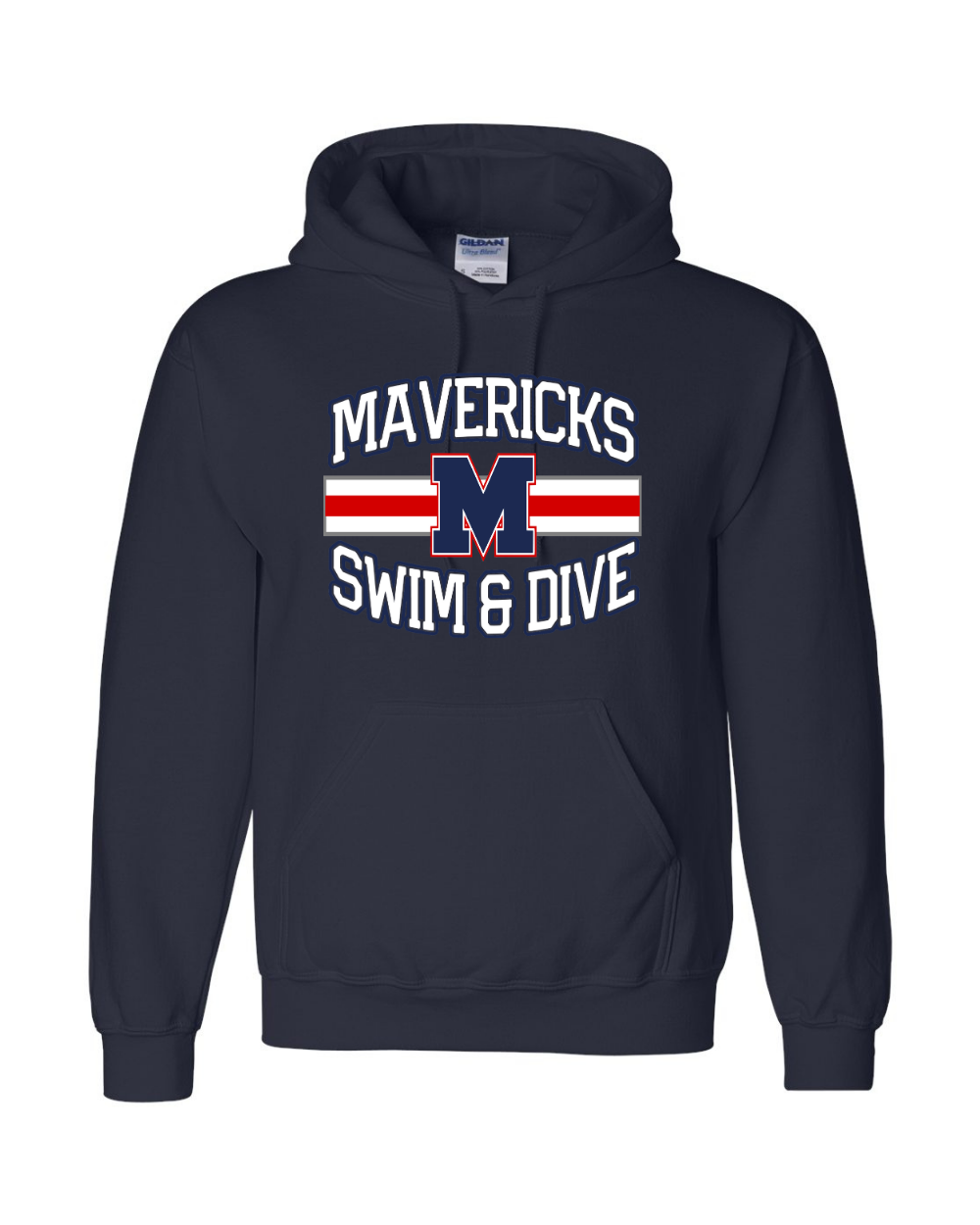 Manvel Swim & Dive- Mavericks Swim Cotton blend Hoodie
