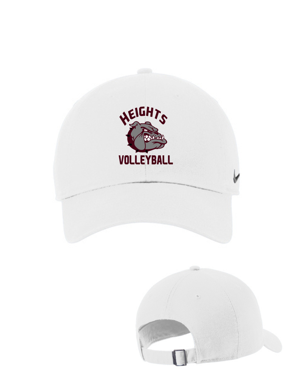 Heights Volleyball- Heights Volleyball Nike Heritage Cap- White