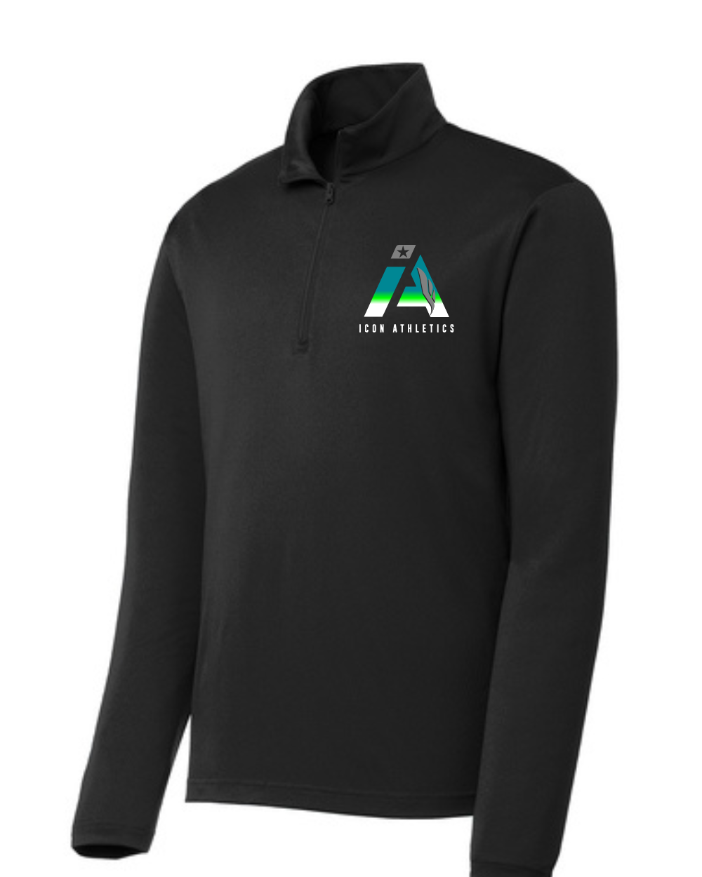 Icon Athletics- Icon Performance Qtr Zip Top- Black