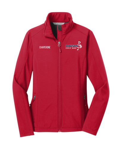 Dawson HS Band - Chaperone Embroidered Band Logo - Women's Soft Shell Jacket