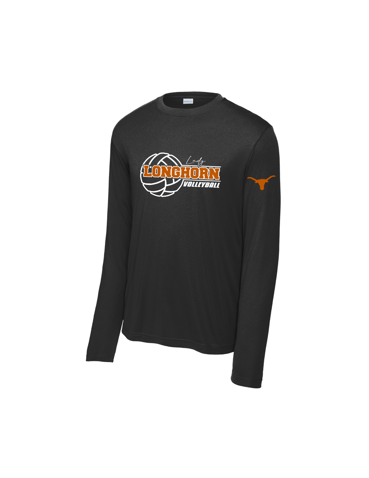 Dobie HS Volleyball - Lady Longhorn Long sleeve Performance Tee