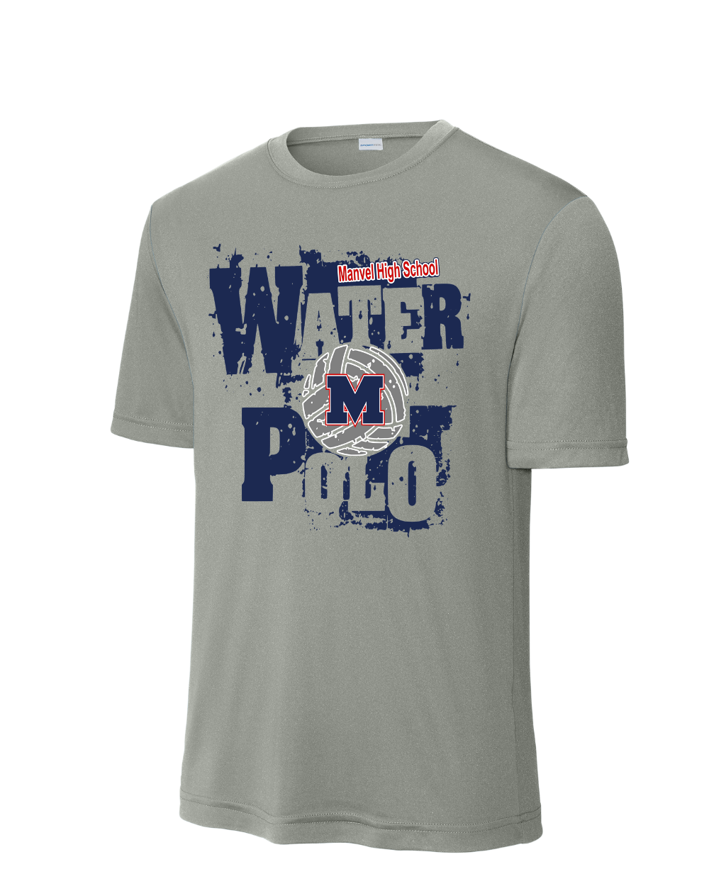 Manvel Water Polo- Manvel Water Polo Sleeve Performance Tee