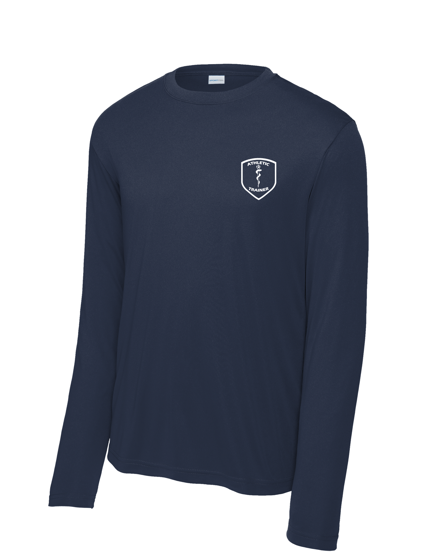 Manvel Sports Medicine - Athletic Trainer Crest - Long Sleeve Performance Tee