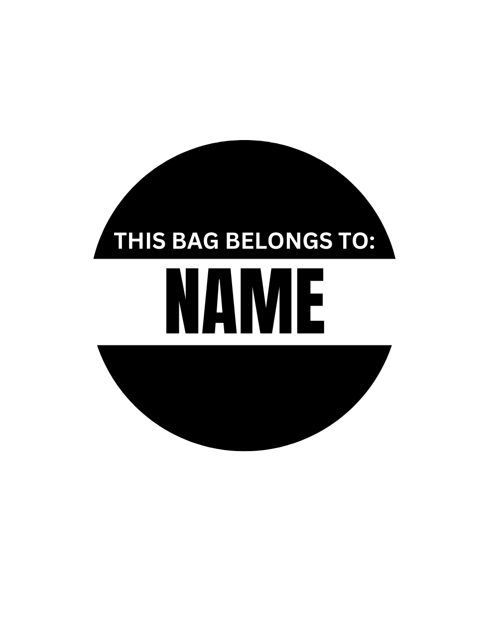Icon Athletics- Personalized Bag Tag