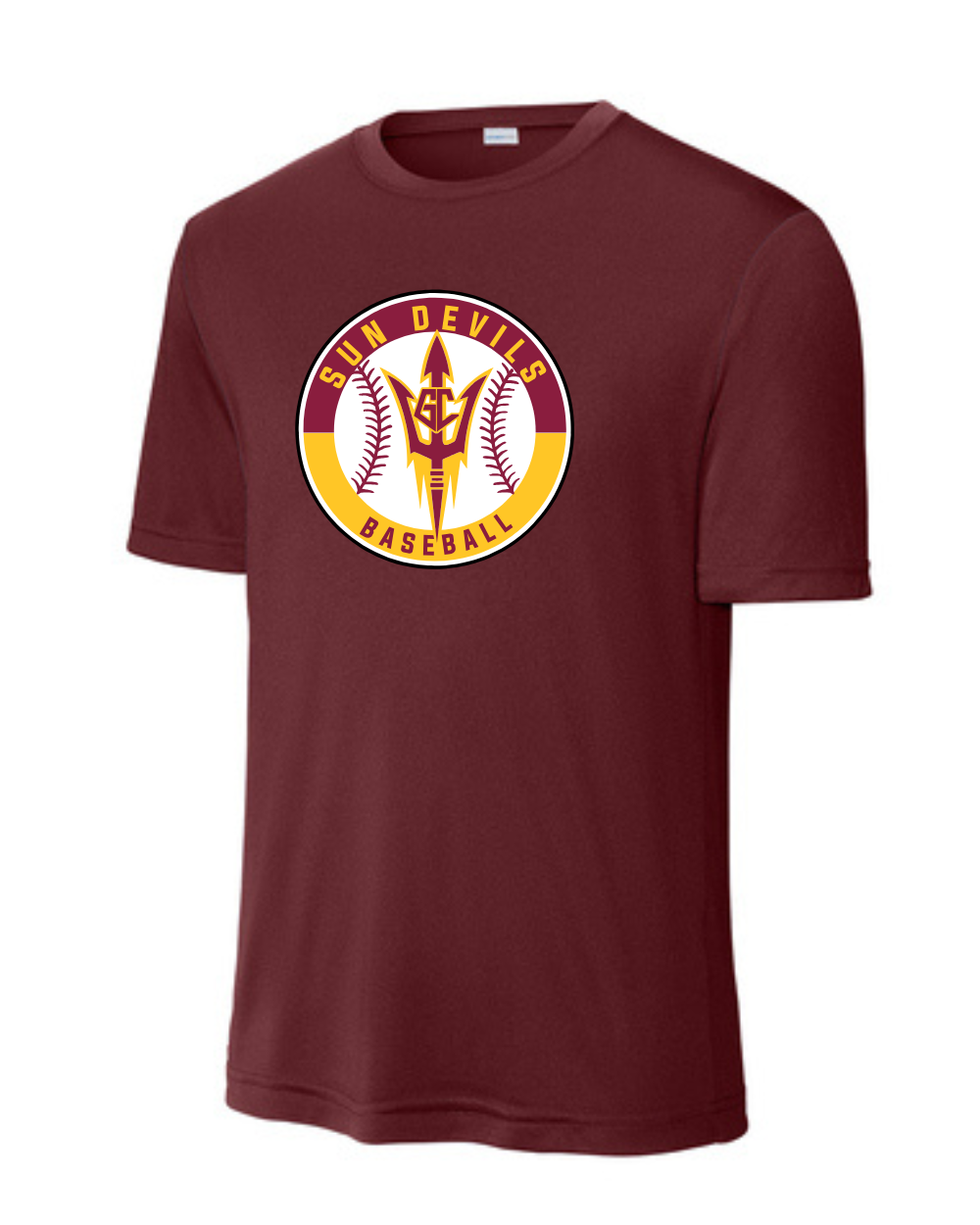 GC Sundevils Baseball- GC Sundevils Circle Logo Short Sleeve Performance Tee