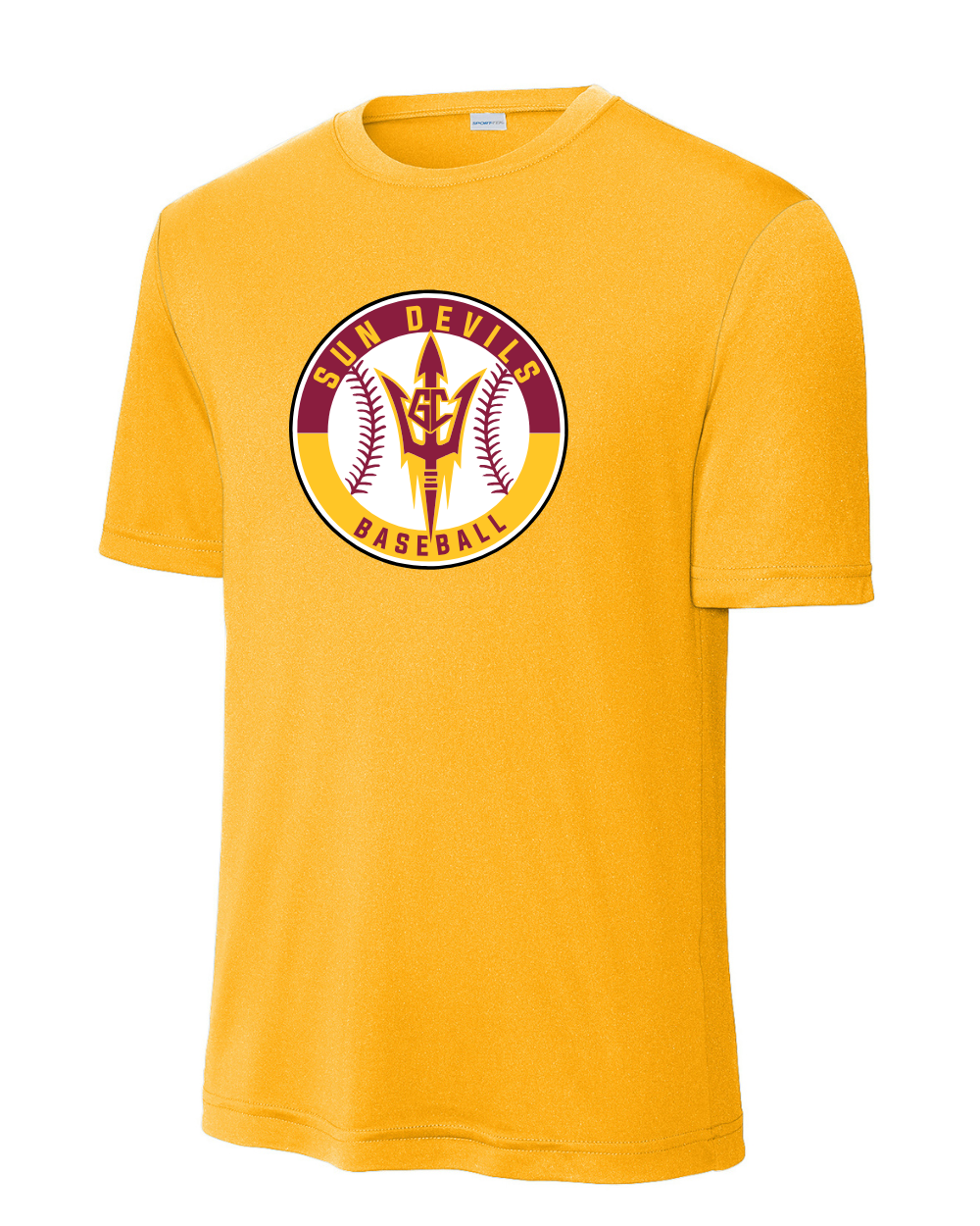 GC Sundevils Baseball- GC Sundevils Circle Logo Short Sleeve Performance Tee