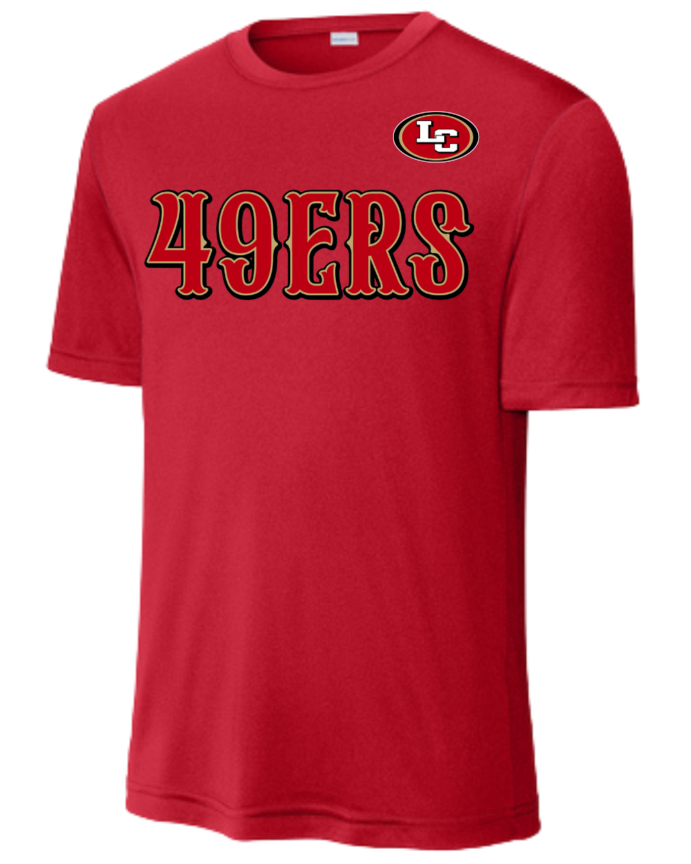 League City 49ers-49Ers- Performance Tee- Red