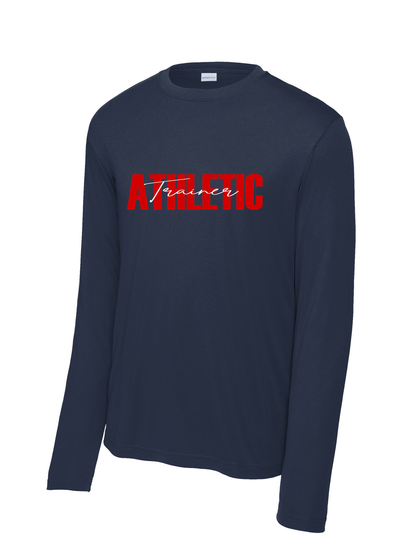 Manvel Sports Medicine - Cursive Athletic Trainer - Long Sleeve Performance Tee