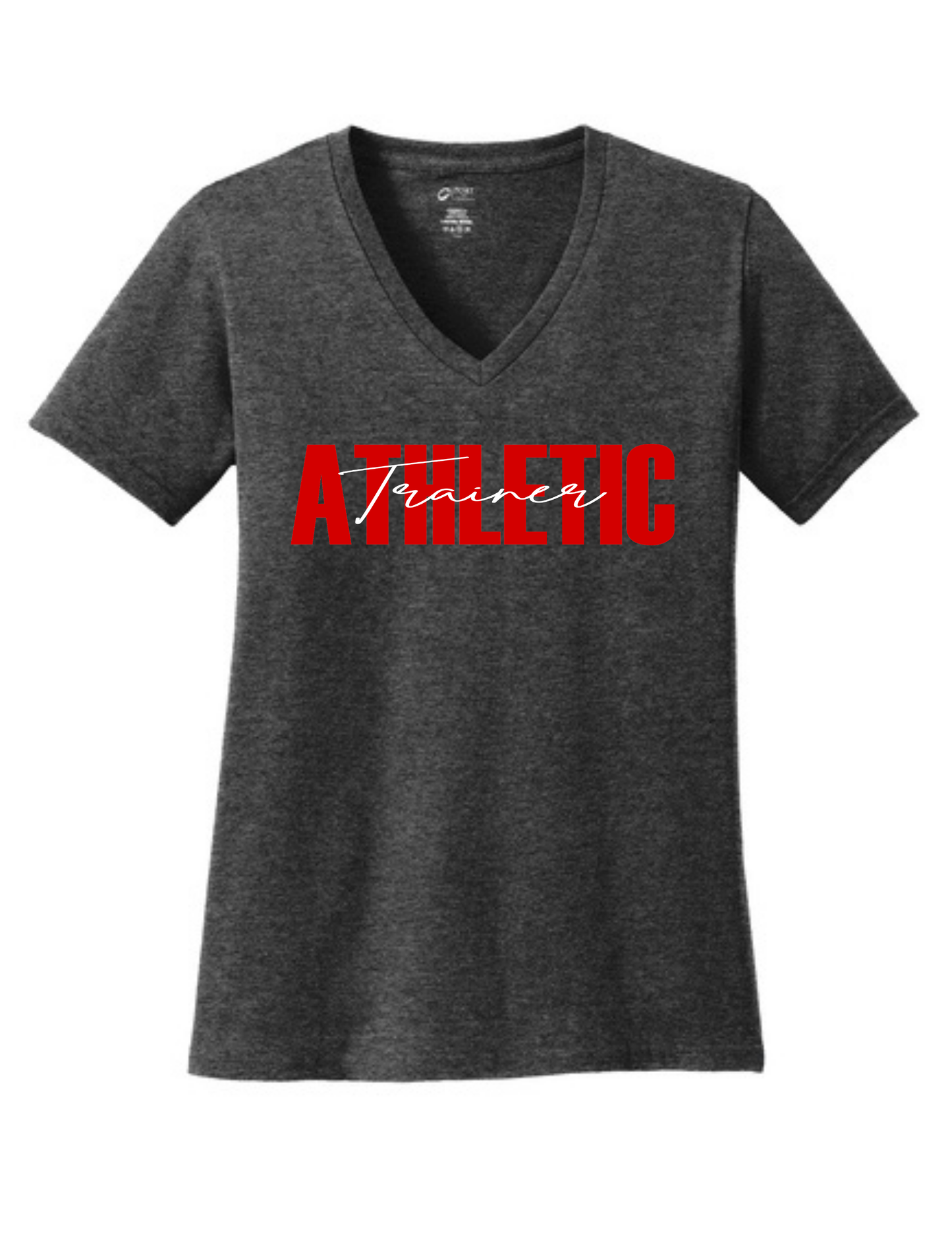 Manvel Sports Medicine - Cursive Athletic Medicine - Vneck Cotton Tee
