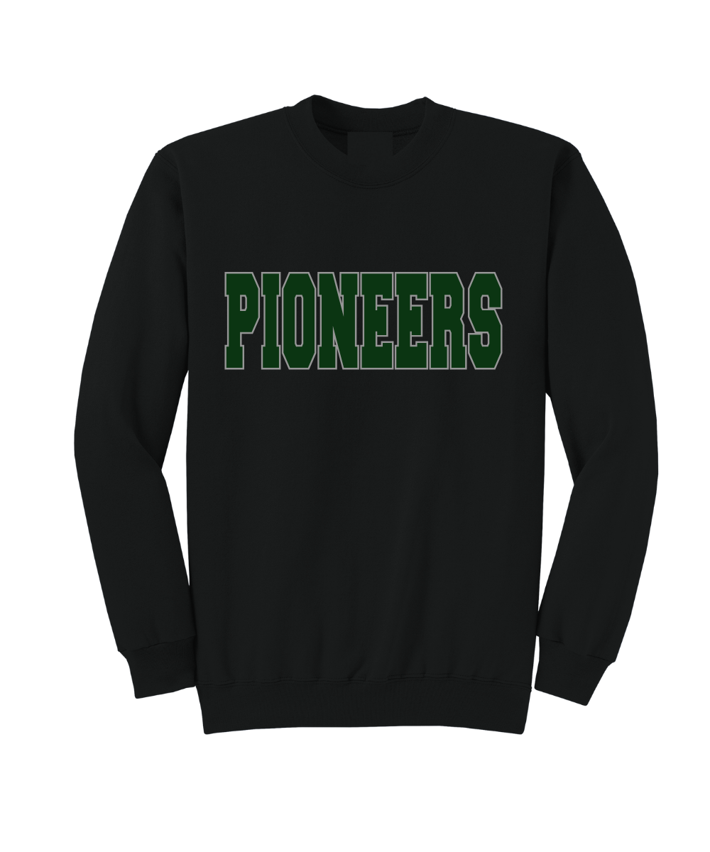 Pioneers- Embroidered Pioneers Custom Applique Crewneck