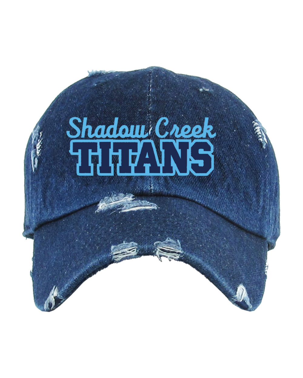 Shadow Creek Titans- Embroidered Shadow Creek Titans Distressed Cap