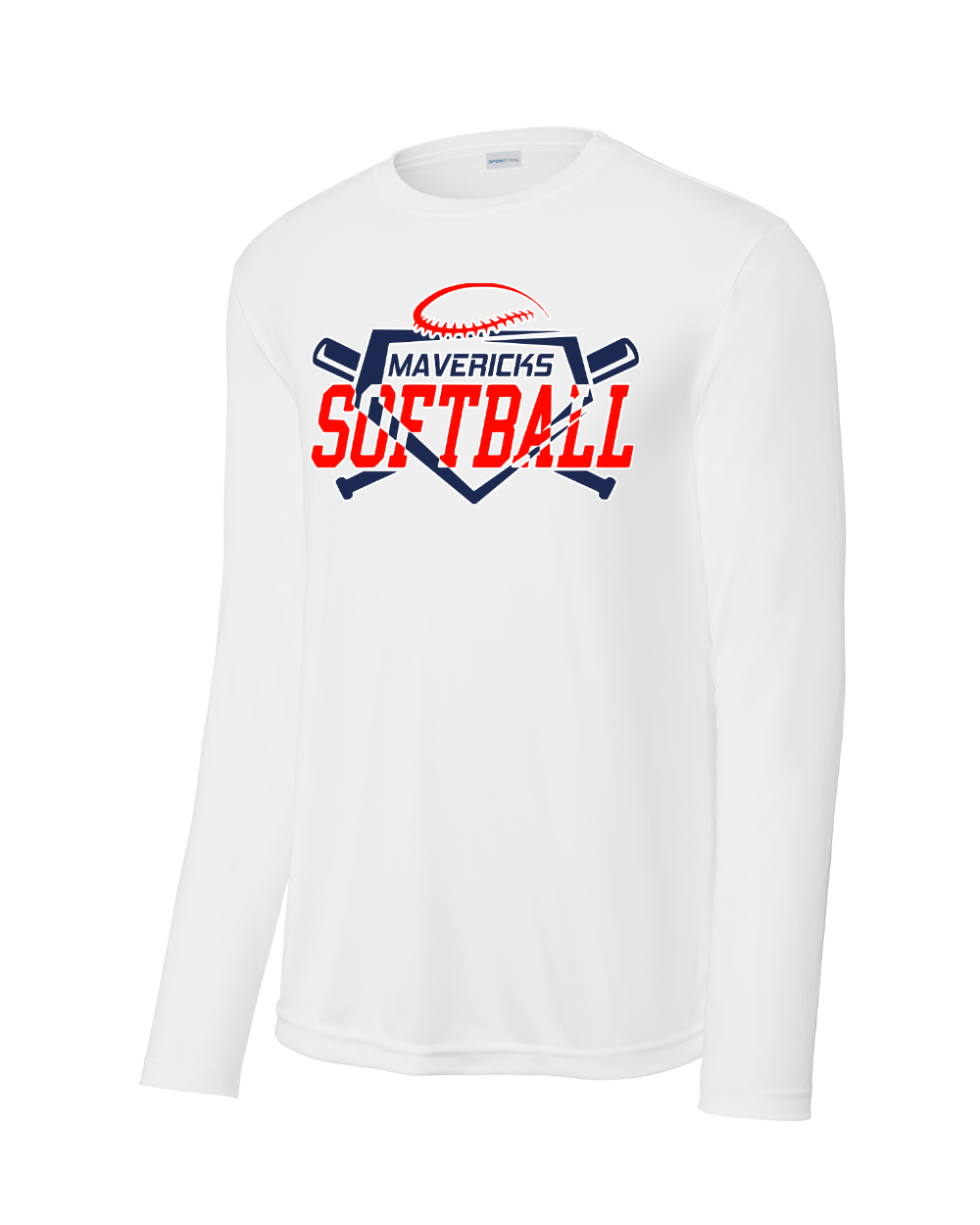 Manvel Softball- Mavericks Softball Long Sleeve Performance Tee