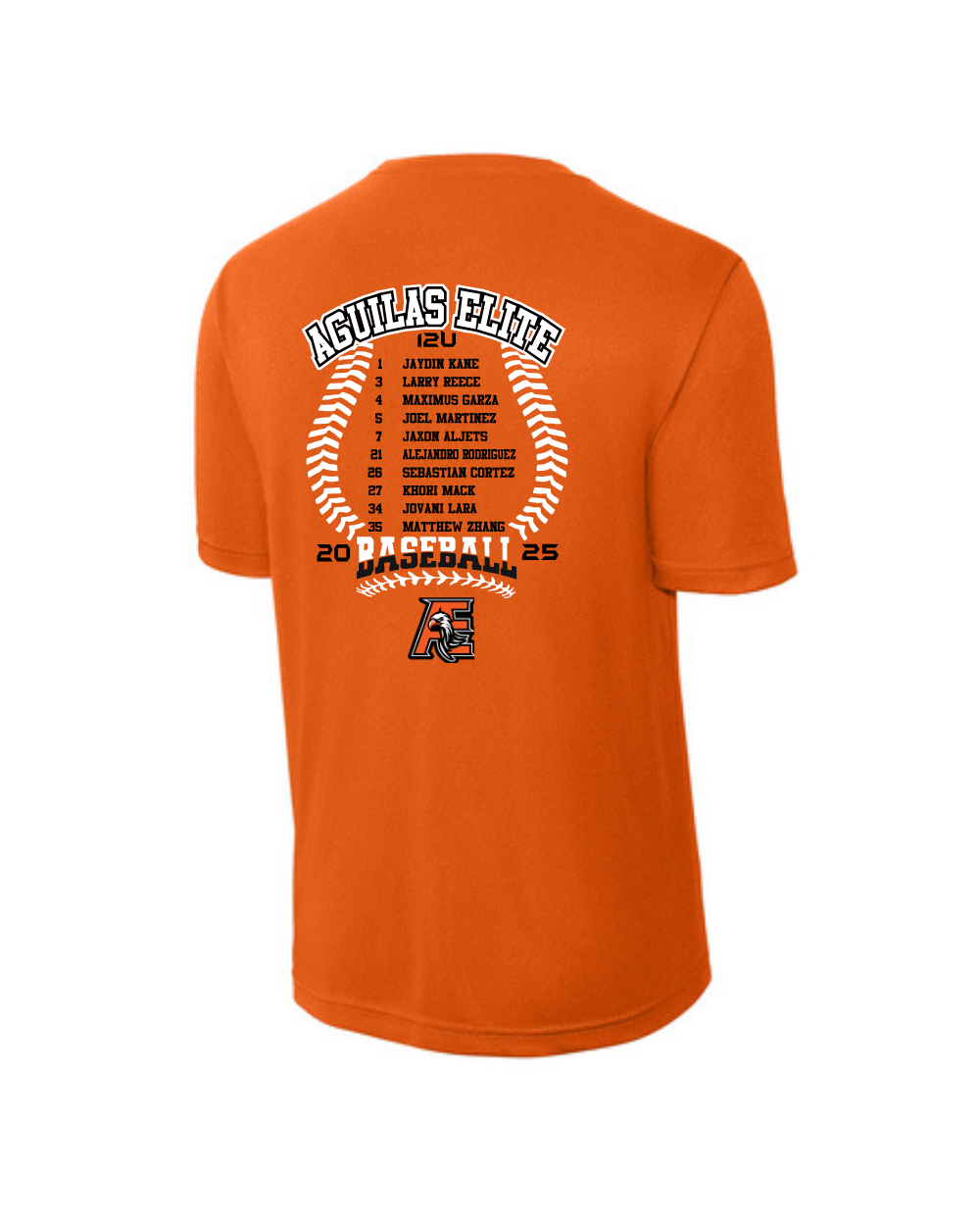 Aguilas Elite-Wings Gulf Coast WS Performance Tee- Orange