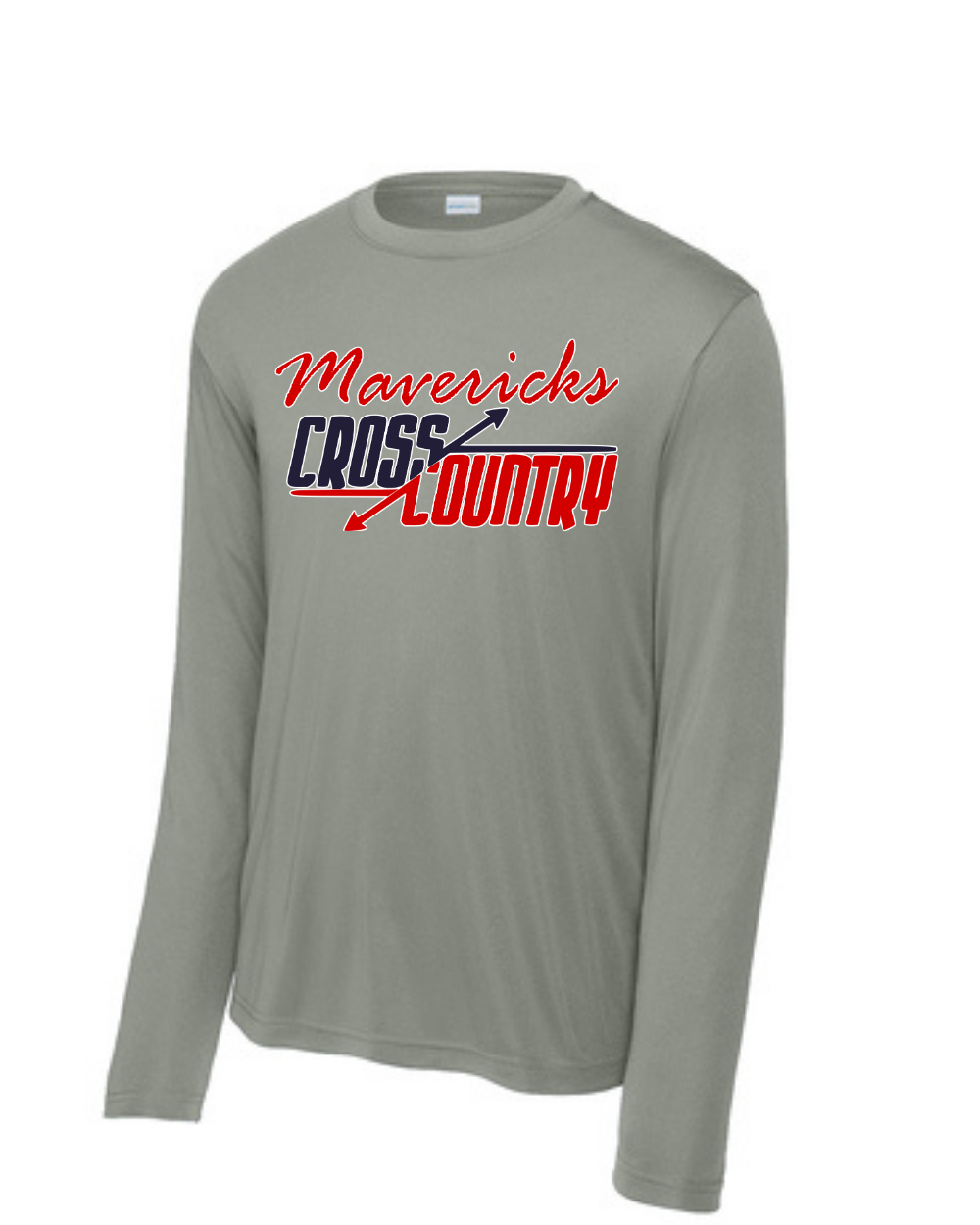 Manvel Cross Country- Mavericks Cross Country Long Sleeve Performance Tee