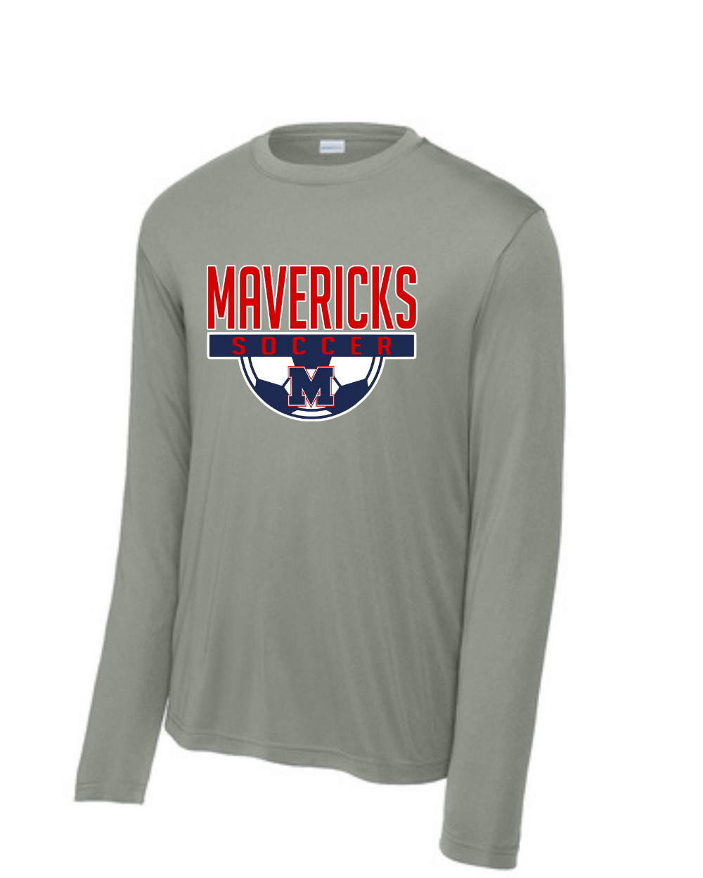 Manvel Soccer- Mavericks Soccer Long Sleeve Performance Tee