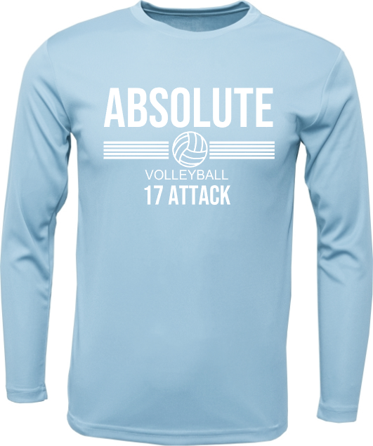AVA Volleyball- Blue Performance Tee 17 Attack