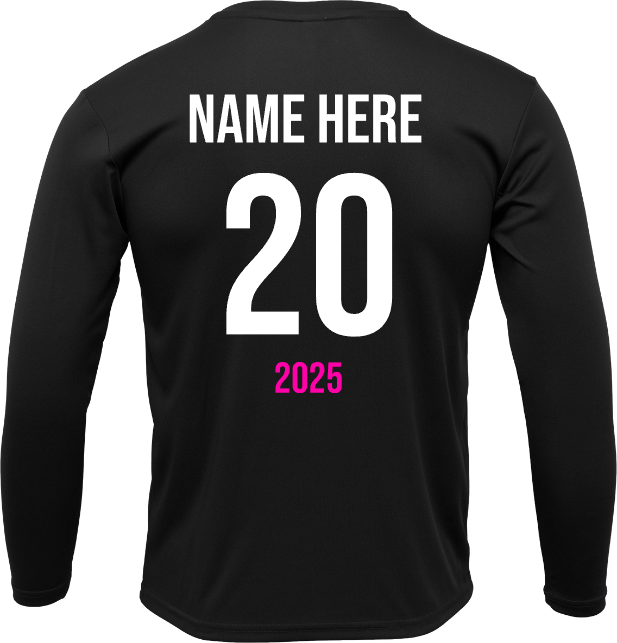 AVA Volleyball- Black Performance Tee 17 Attack
