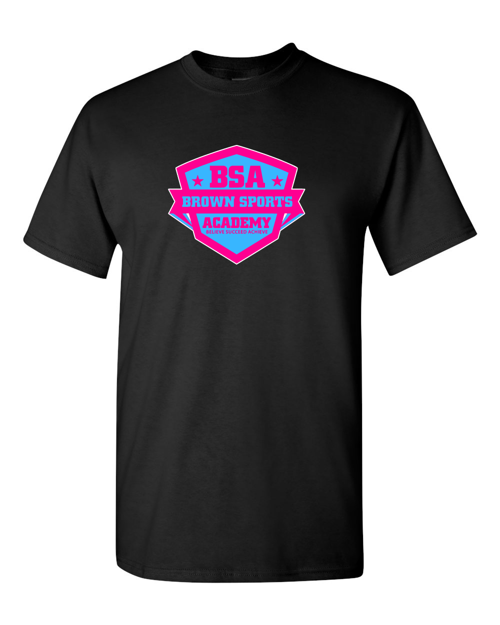 BSA-Girls Basketball Cotton Tee-Black