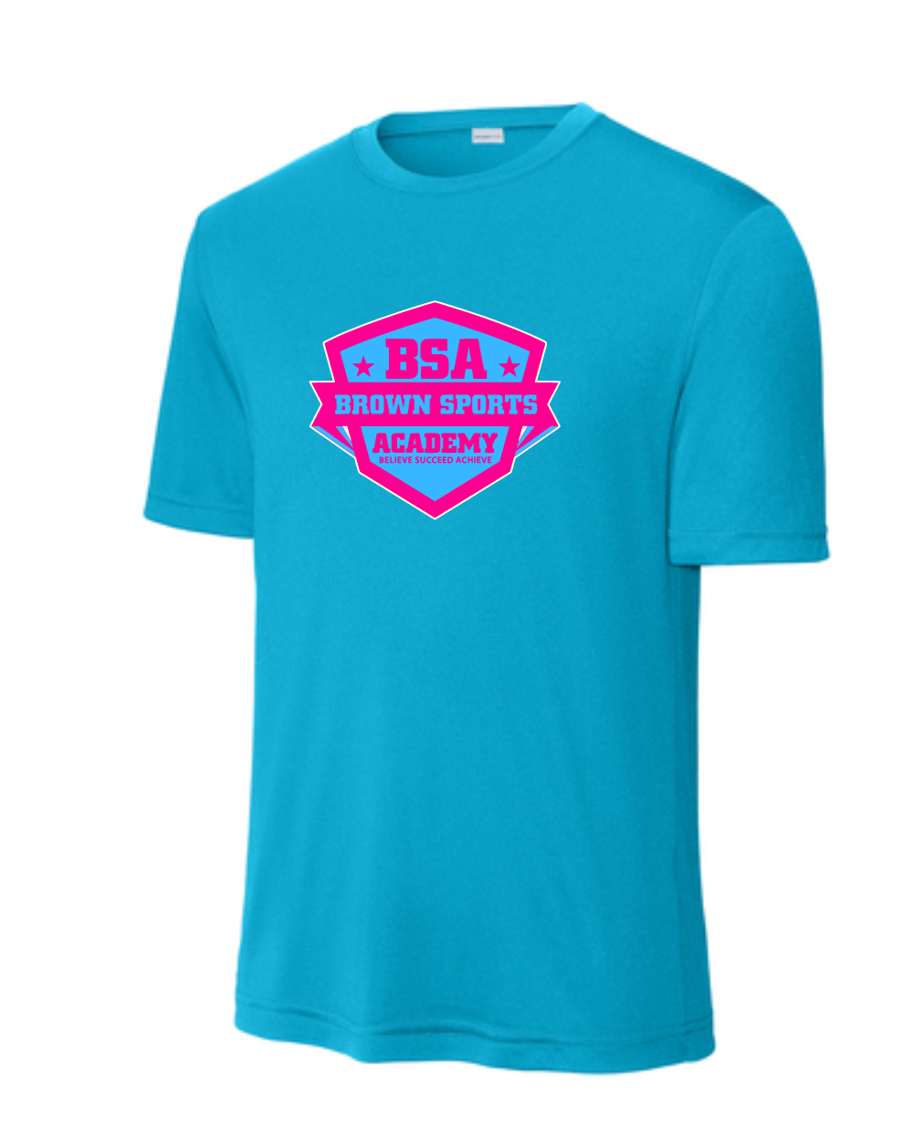BSA-BSA Girls Logo Performance Tee-Blue