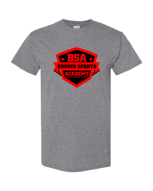 BSA-Boys Basketball Cotton Tee-Grey