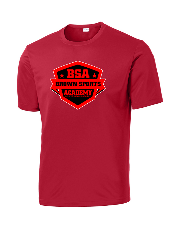 BSA-Boys Basketball Performance Tee-Red