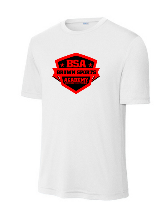 BSA-Boys Basketball Performance Tee-White