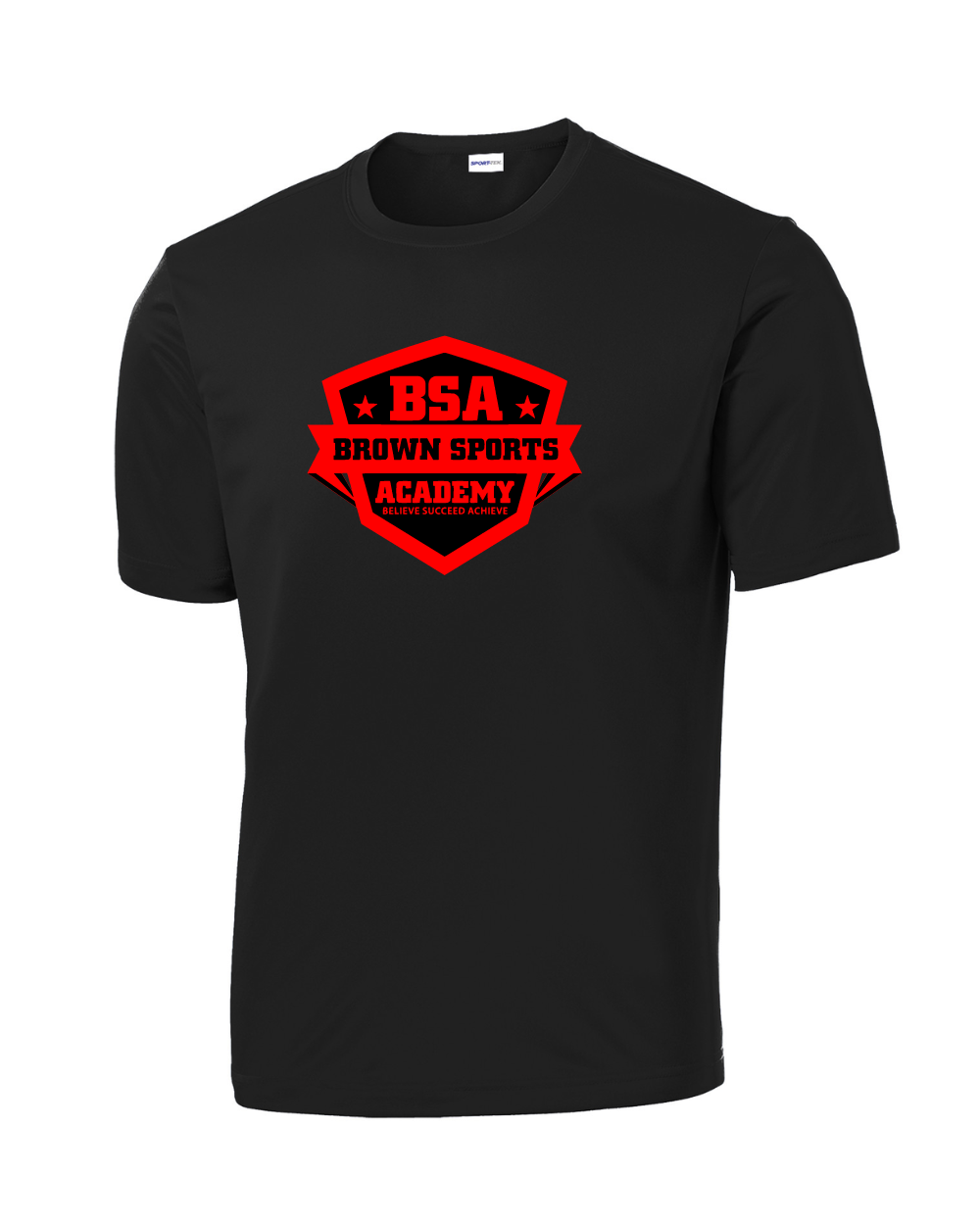 BSA-Boys Basketball Performance Tee-Black