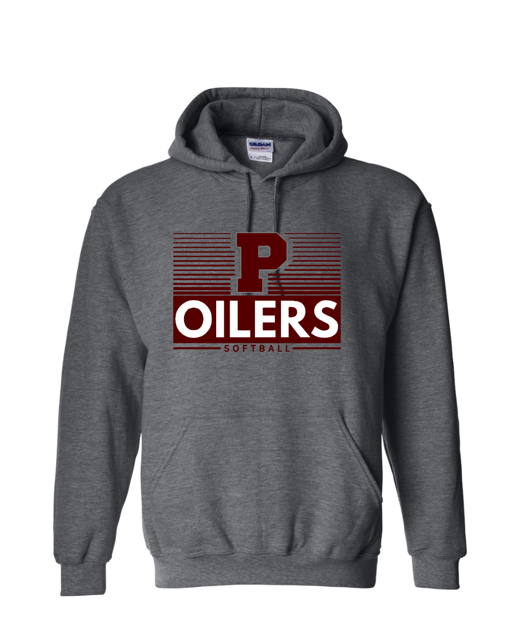 PHS Softball-P Oiler softball Cotton blend Hoodie