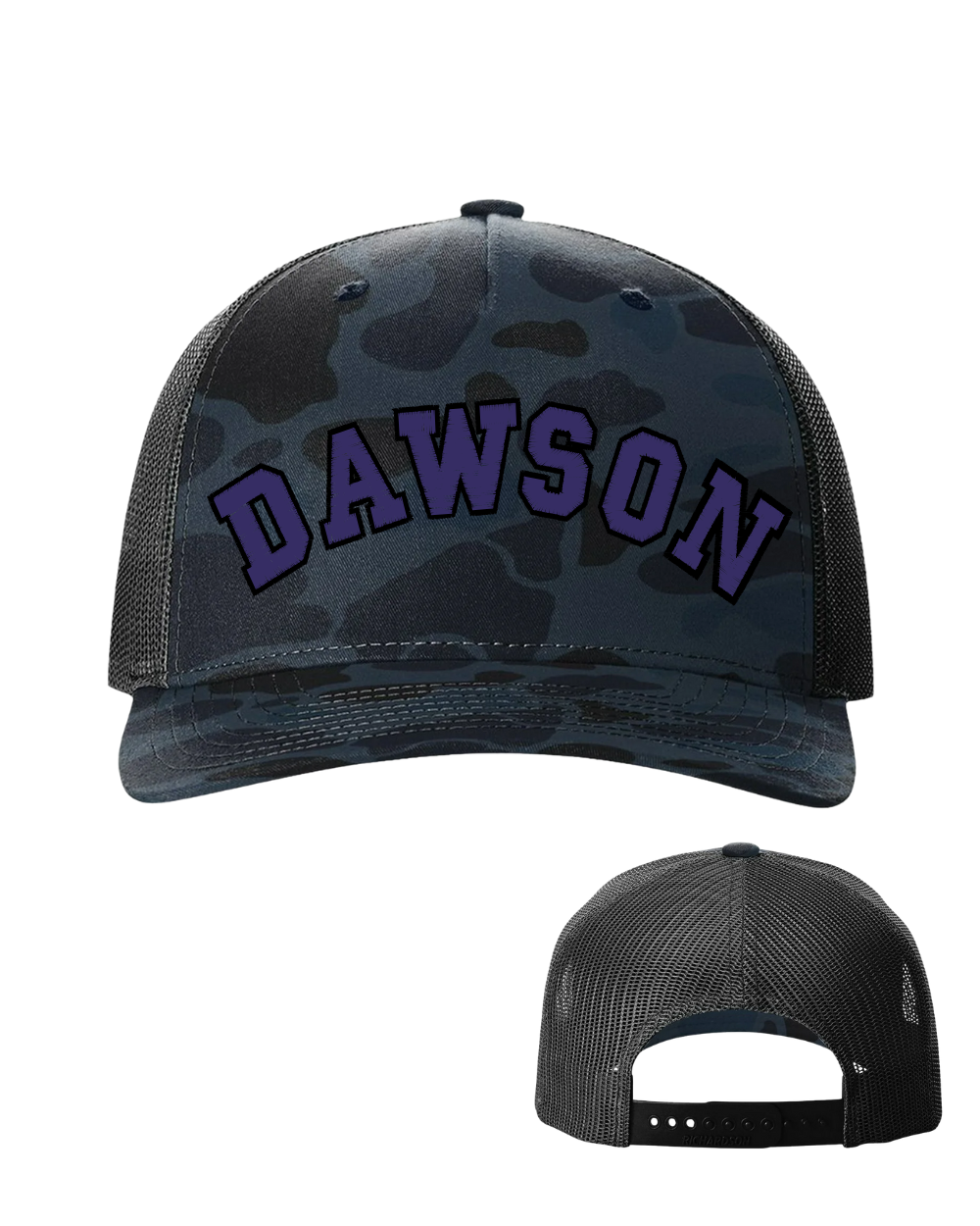 Dawson HS- Dawson 3D Camo Richardson Hat- Navy