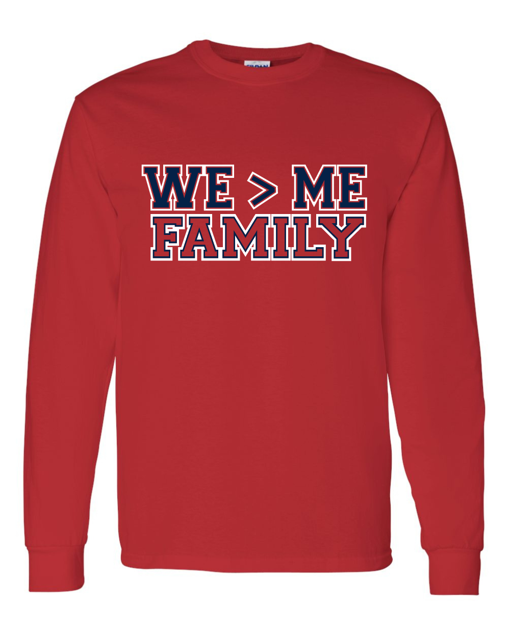 Dawson Football Gameday Shirts- LS Cotton Tee- Class of 2026-Red