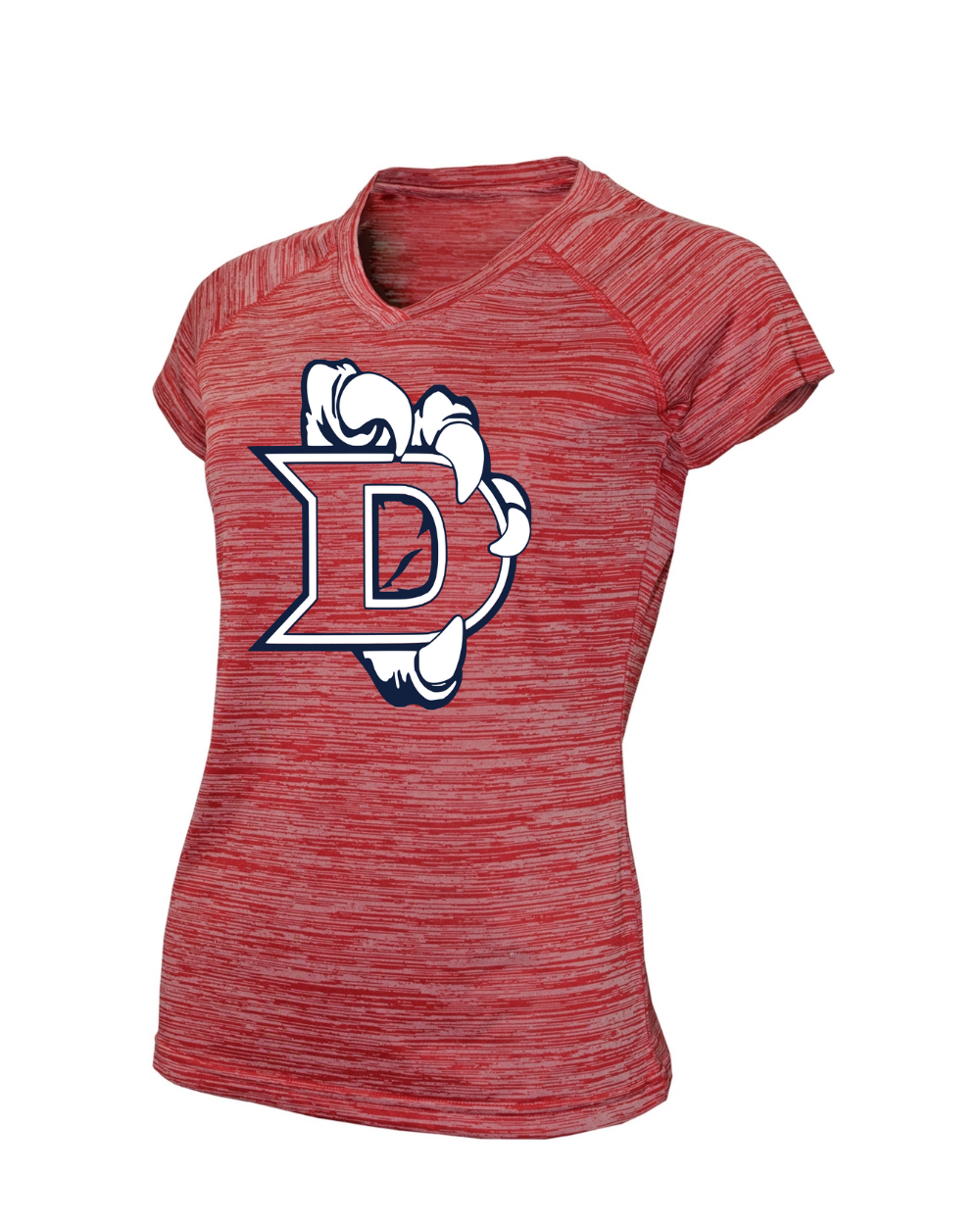 Dawson - Vintage Heather Red Dclaw Performance Tee- Ladies