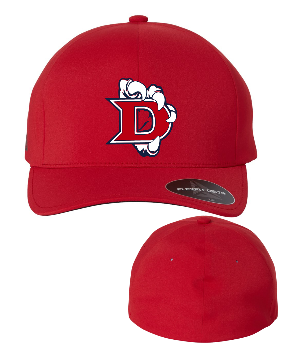 Dawson HS- Flexfit Stretch Hat- Red