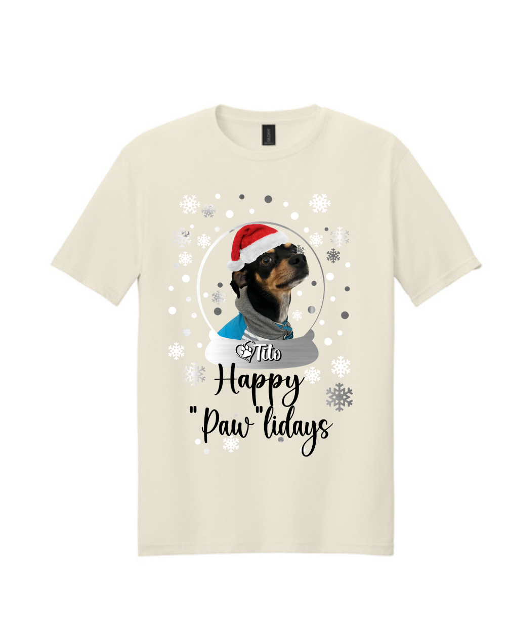Christmas- Happy "Paw"lidays Christmas Tee