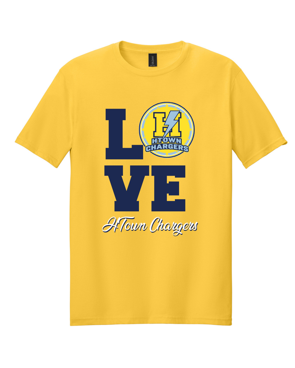 HTown Chargers Football & Cheer- Love Cheer Cotton Tee