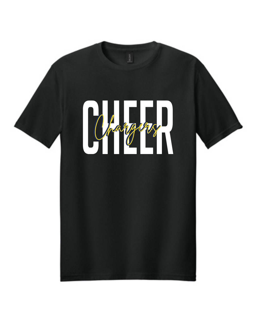 HTown Chargers Football & Cheer- Chargers Cheer Script Center Cotton Tee