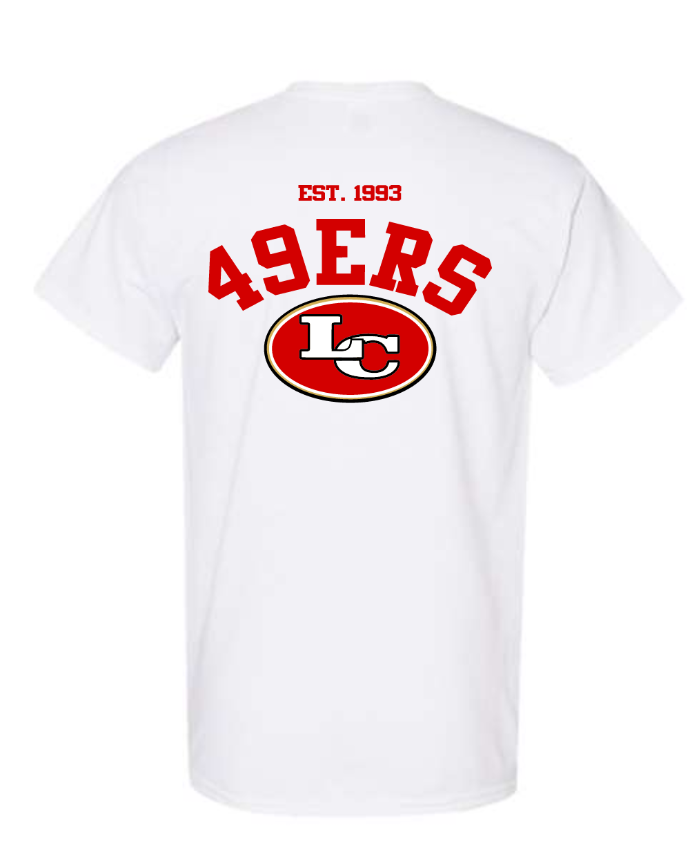 League City 49ers- Cotton Blend Tee- White