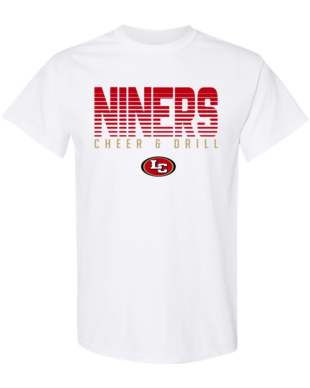 League City 49ers- Niners Cheer& Drill Tee-White